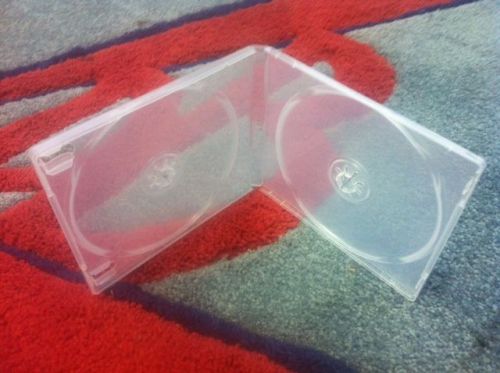 200 Super Clear 10.4mm Double CD Poly Cases w/Sleeve, Booklet Clip MFFC-1040Q
