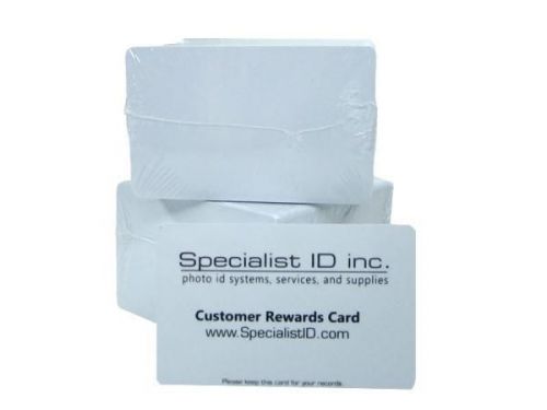 Graphic quality standard cr80 blank pvc cards (500 ct.) for sale