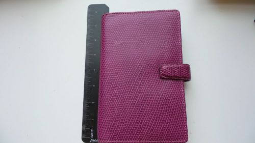 unused FILOFAX Chameleon Raspberry compact Size Leather Organizer Rare