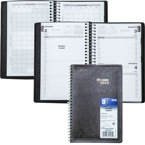 Brownline C2504.81T 2015 Daily Appointment Book, 8 x 5&#034;