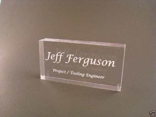Mini acrylic name plate desk bar personalized nameplate for sale