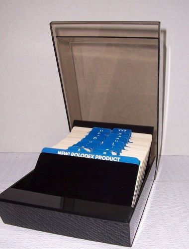 Rolodex case vip 35c 3x5 index cards a-z dividers approx 250 cards rare size for sale