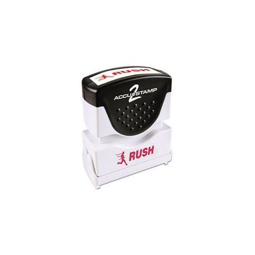 Consolidated stamp 035590 accustamp2 shutter stamp with microban, red, rush, 1 for sale