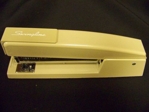 Vintage Tan/Beige Swingline 747 Stapler with Box made in USA