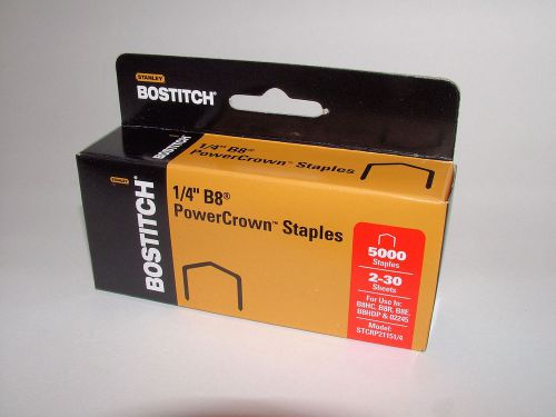 20,000x (4x Boxes) BOSTITCH B8 Staples STCRP21151/4 chisel point 1/4&#034;