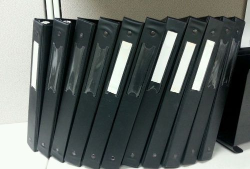Lot of AVERY DENNISON 1&#034; BLACK DURABLE BINDERS excellent! very-lightly used!