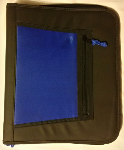 Blue 1.5&#034; Ring School Binder - New - Includes Folders and Package of Paper