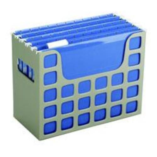 Ampad Oxford Desktop Decoflex Rack with folders File Storage Putty