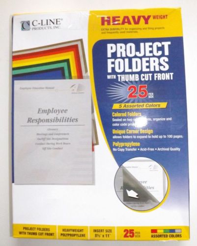 Cline Products Cli-62130 C-line Recycled Colored Project Folder - 25