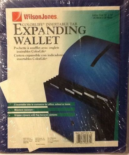 Wilson Jones Colorlife Recycled (50%) Expanding File Pockets, Letter Size, Blue
