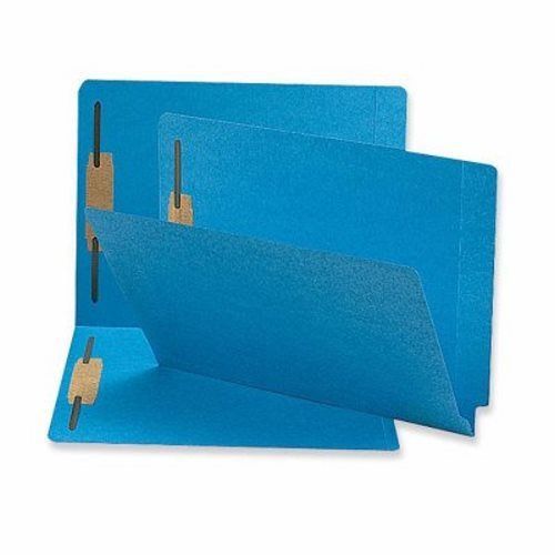 Sparco Fastener Folders,2-Ply End Tab,2 Fastener,Letter,50/BX,Blue (SPRSP17242)