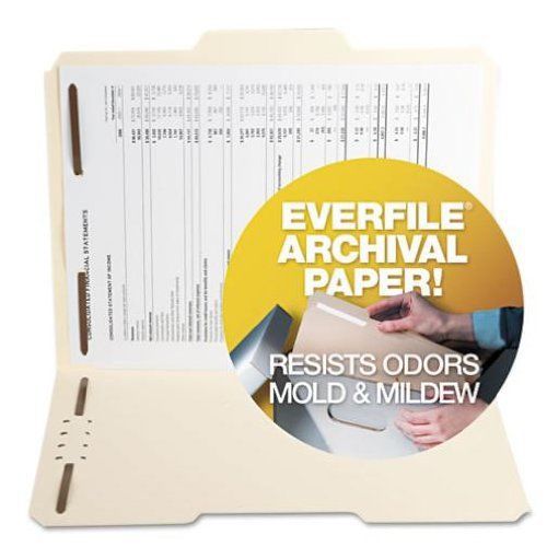 50 -  Archival File Folders, 1/3 Cut, Antimicrob, Top Tab, Ltr, MLA.