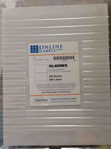 500 -  8.5&#034; x 11&#034; Avery size 9126 labels