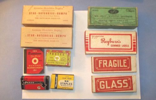 VINTAGE STAPLES AND LABELS