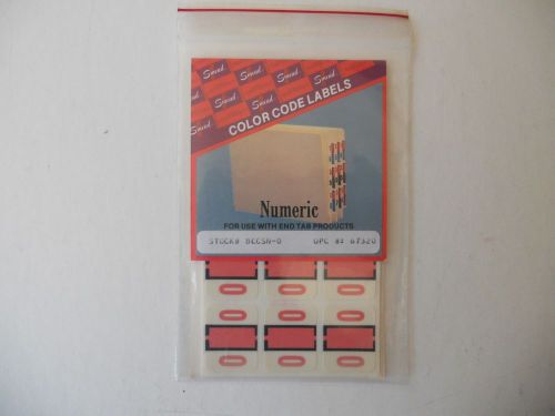 Smead Numeric End Tab Labels 67320 BCCSN-O  O only - 120 labels in pack