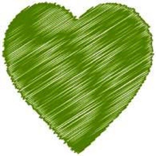 30 Custom Green Artistic Heart Personalized Address Labels