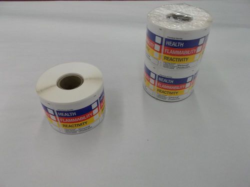 2&#034; x 2&#034; (1&#034; Roll) Chemical Identity Labels (500 Labels)