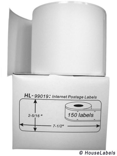 10 rolls of 1-part ebay / internet postage labels fits dymo® labelwriters® 99019 for sale