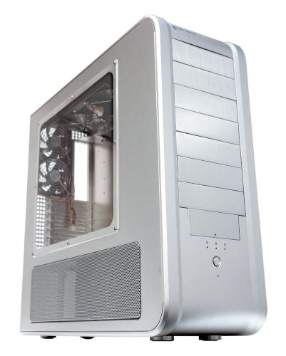 SilverStone TJ07S-W Aluminum Body ATX Full Tower Case (Silver)