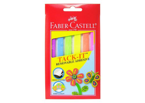 2 Packs Faber Castell Colourful and Fun Tack-It Removable Colourful Adhesive