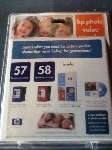 HP 57 And 58 Photo Value Ink Cartridge Set New Old Stock