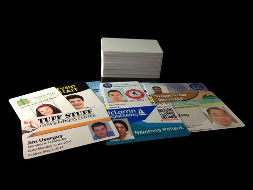 Inkjet Printable PVC Cards - For Epson &amp; Canon Inkjet Printers - 100 Pack