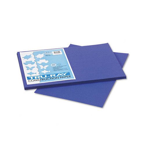 Tru-Ray Construction Paper, Sulphite, 12 x 18, Royal Blue, 50 Sheets Set of 4