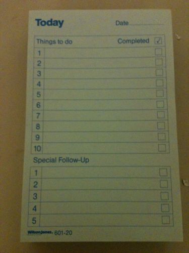 (4) THINGS TO DO Light Blue PADS Great for Keeping Track of Daily Activities