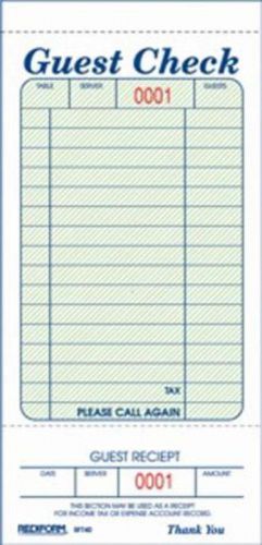 Rediform Book Guest Checkpad 3-3/8x6.5 1pt