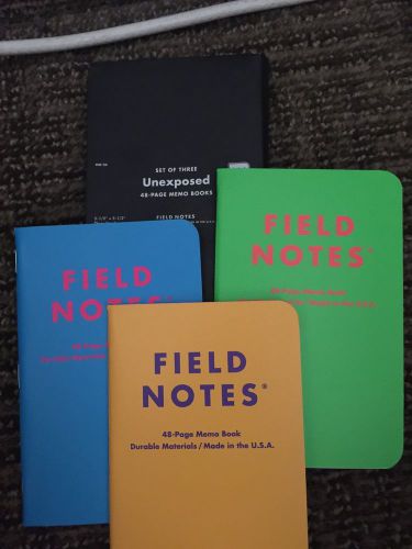 Field Notes Notebook Unexposed NEW