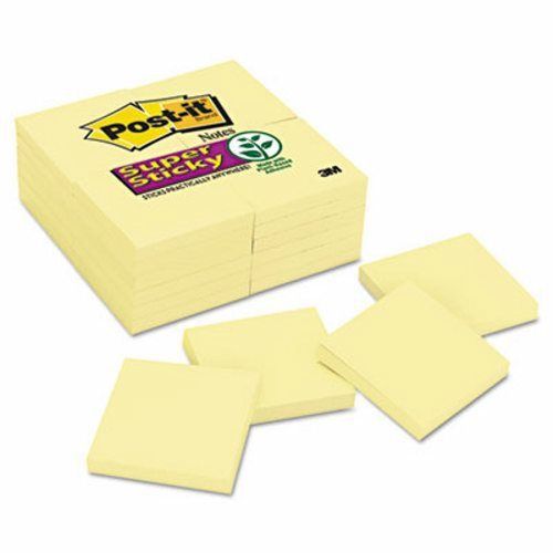 Post-it Notes Super Sticky Notes, 90 3 x 3 Sheets, 24 Pads/Pack (MMM65424SSCY)
