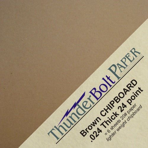 100 brown kraft chipboard sheets cut 4x4 card size 24 point thickness chip board for sale