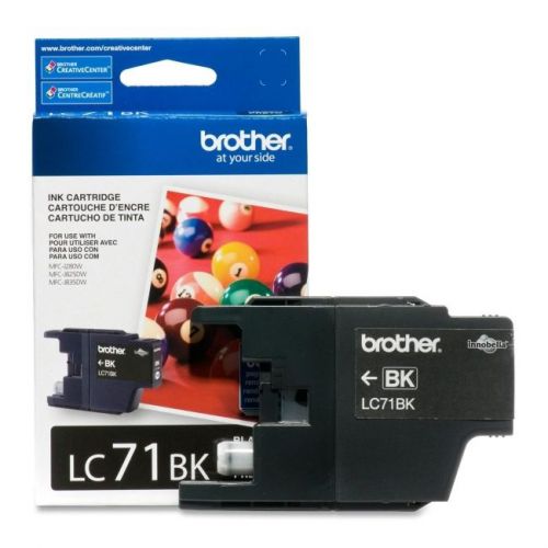 BROTHER INT L (SUPPLIES) LC71BK  BLACK INK CARTRIDGE FOR