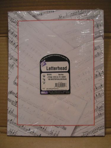 LETTERHEAD PAPER,PACK OF 100 SHEETS, MADE BY MASTERPIECE STUDIOS,ACID FREE