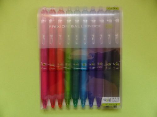 PILOT FriXion Ball Knock Pen 0.5mm Set of 10 Colors