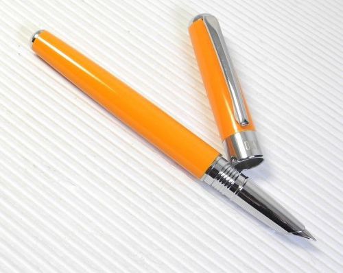 Poky f 400 fountain pen orange free 5 jinhao high quality cartridges blue ink for sale