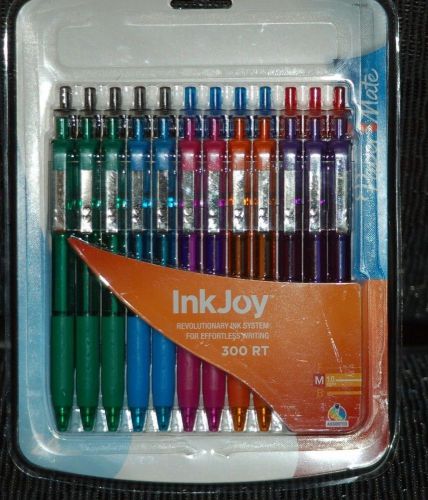 24 Paper Mate InkJoy Ballpoint Pens300RT Retractable Assorted Color Medium Point