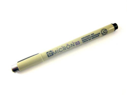 Sakura Pigma Micron 0.35mm. Black Design Pen XSDK03#49