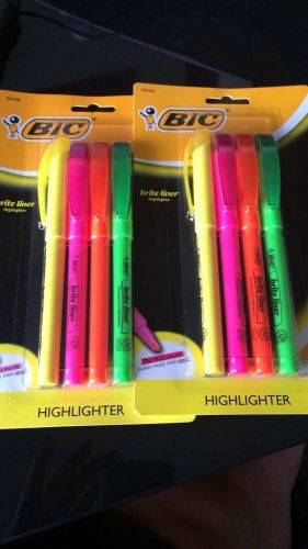 Bic Highlighters ( Two Packs Of 4)