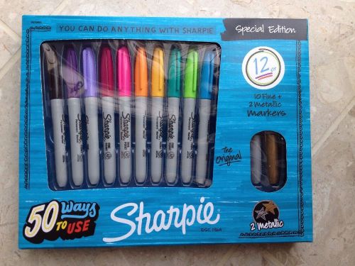 Sharpie Special Edition 12 Permanent Marker Set New In Box Fine