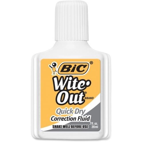 Wite-Out Quick Dry Correction Fluid - 0.68 fl oz - White - 3 / Pack