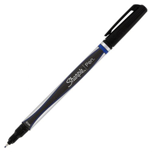 Sharpie plastic point permanent pen, blue ink, medium, 12/pack (san1765294) for sale