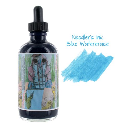 Noodler&#039;s Ink Fountain Pen Bottled Ink w/ Eyedropper, 4.5 oz. - Blue Watererase