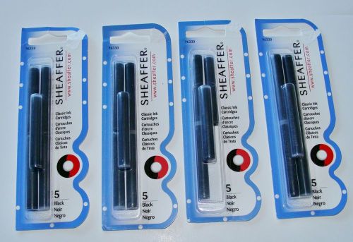 19 Sheaffer Classic Ink Cartridges Black for Use with Sheaffer Fountain Pens