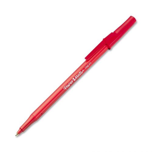 Paper Mate Write Bros Ballpoint Pen - Fine Pen Point Type - Red Ink - (3371131)