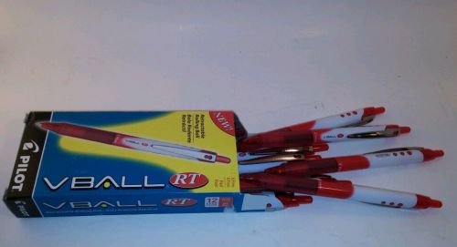 Pilot Vball RT Extra Fine Ret. Pens Red xfine  Box of 12 Pens