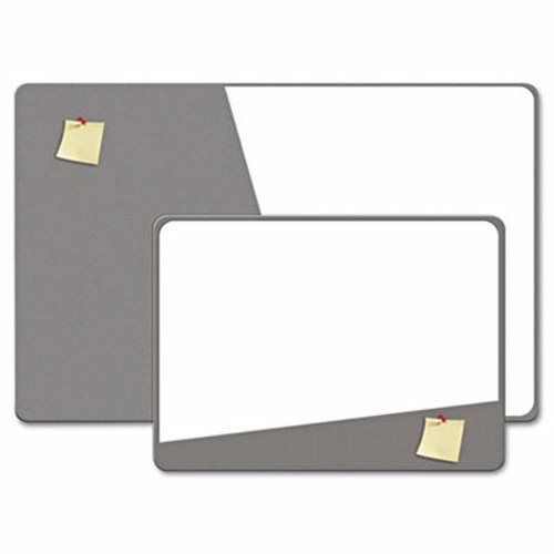 Combination Magnetic Dry Erase &amp; Foam Board, 36 x 24, Gray (BDU18020)