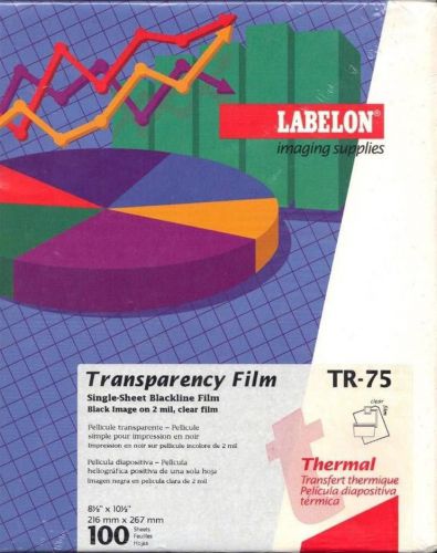4 Boxes x 100 Sheets Labelon Thermal Transparency Film TR-75 Precision 8.5x10.5