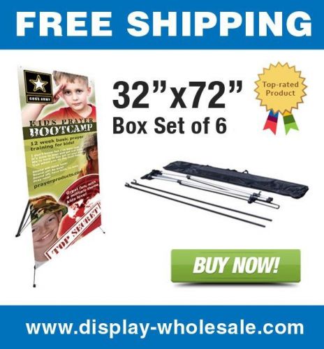 Medium x banner stand 32&#034; x 72&#034; (box of 15) for sale