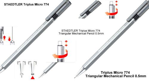 STAEDTLER Triplus Micro 774 Triangular Mechanical Pencil 0.5mm New